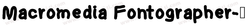 Macromedia Fontographer字体转换
